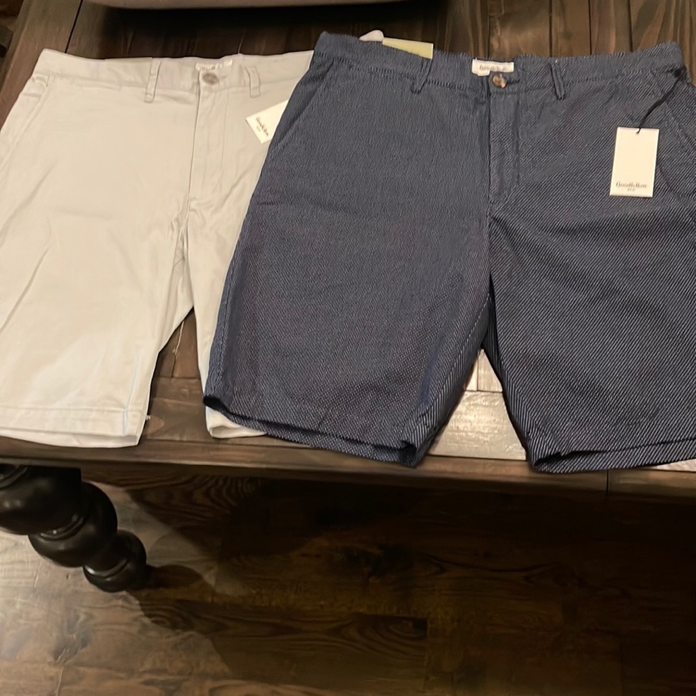 2 mens new w/tags Goodfellow & Co shorts. Size 36. 10.5” length.
